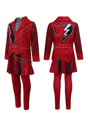Descendants Wicked Wonderland Red Queen Cosplay Costume Halloween Full Suit