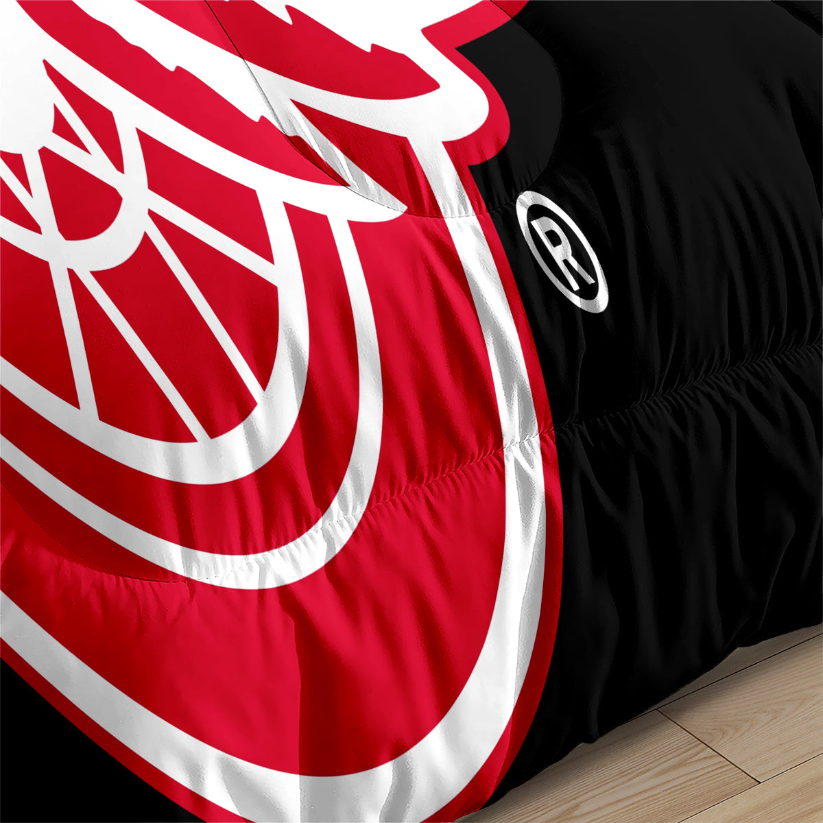 Detroit Hockey Red Wings Comforter Pillowcases 3PC Sets Blanket All Season Reversible Quilted Duvet