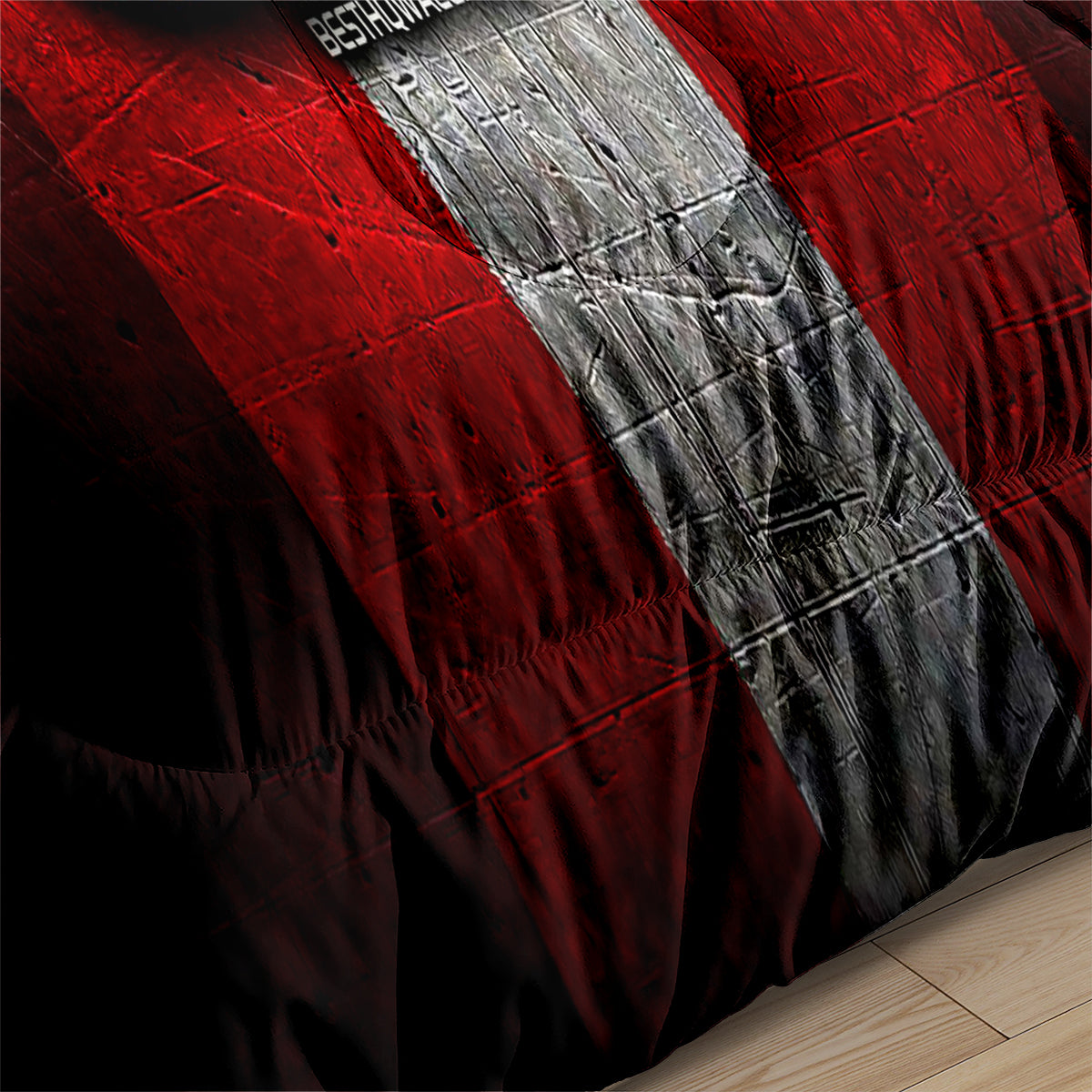 Detroit Hockey Red Wings Comforter Pillowcases 3PC Sets Blanket All Season Reversible Quilted Duvet