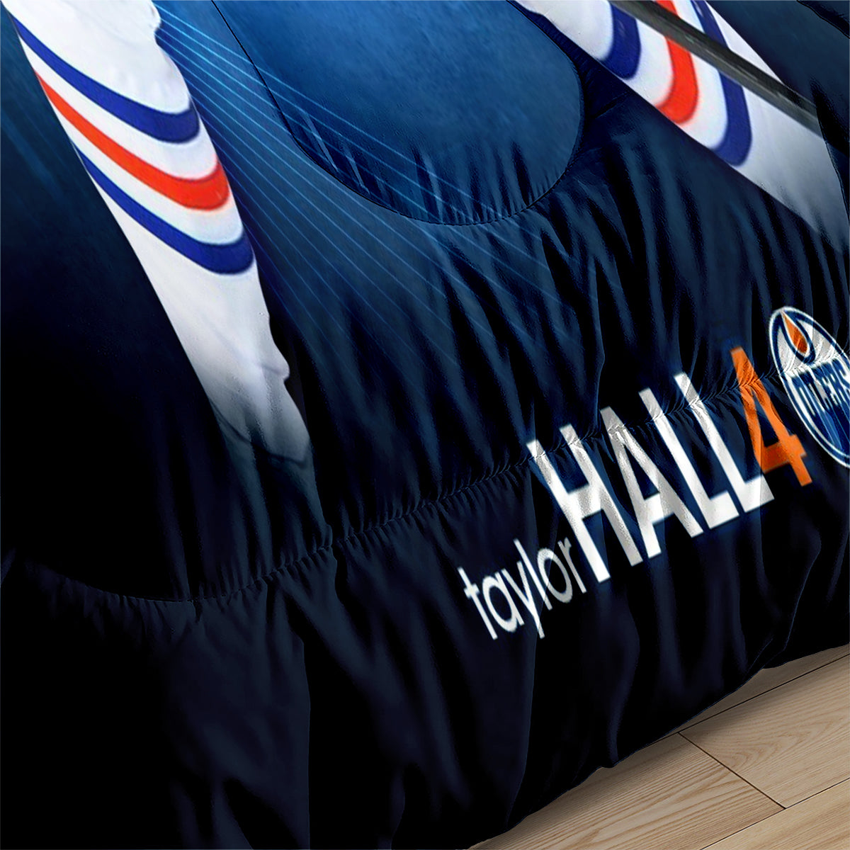 Edmonton Hockey Oilers Comforter Pillowcases 3PC Sets Blanket All Season Reversible Quilted Duvet