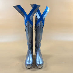 Superhero Marvel Rivals ‌Emma Frost White Queen Cosplay Shoes Boots Customized
