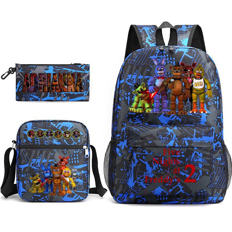 Five Nights At Freddys Schoolbag Backpack Shoulder Bag Pencil Case set for Kids Students
