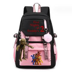 Five Nights At Freddys Waterproof Backpack School Notebook Travel Bags USB Charging