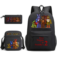 Five Nights At Freddys Schoolbag Backpack Shoulder Bag Pencil Case set for Kids Students