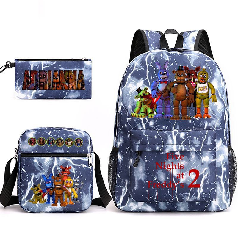 Five Nights At Freddys Schoolbag Backpack Shoulder Bag Pencil Case set for Kids Students