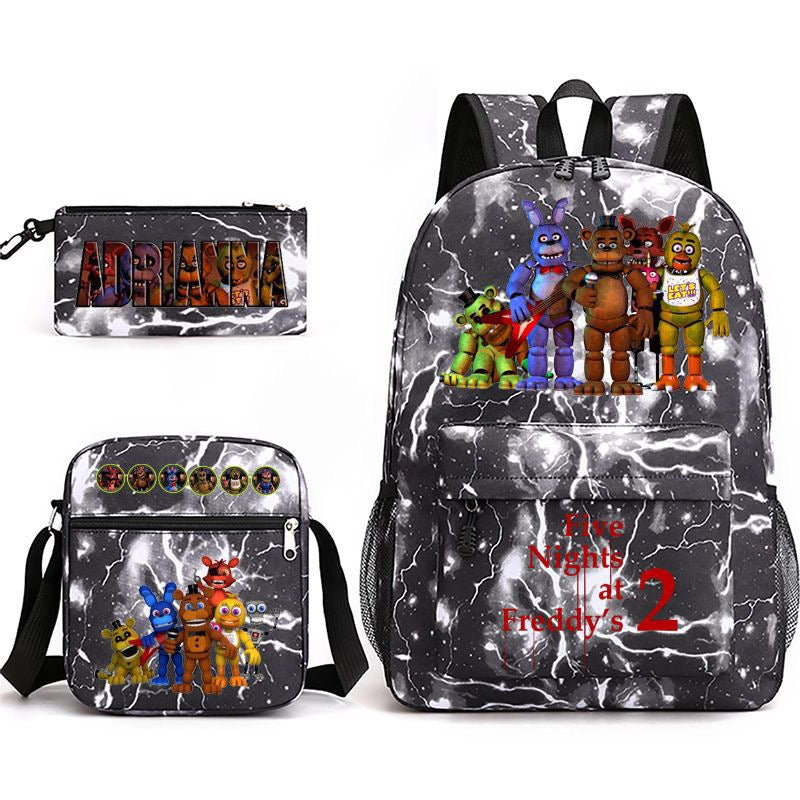 Five Nights At Freddys Schoolbag Backpack Shoulder Bag Pencil Case set for Kids Students