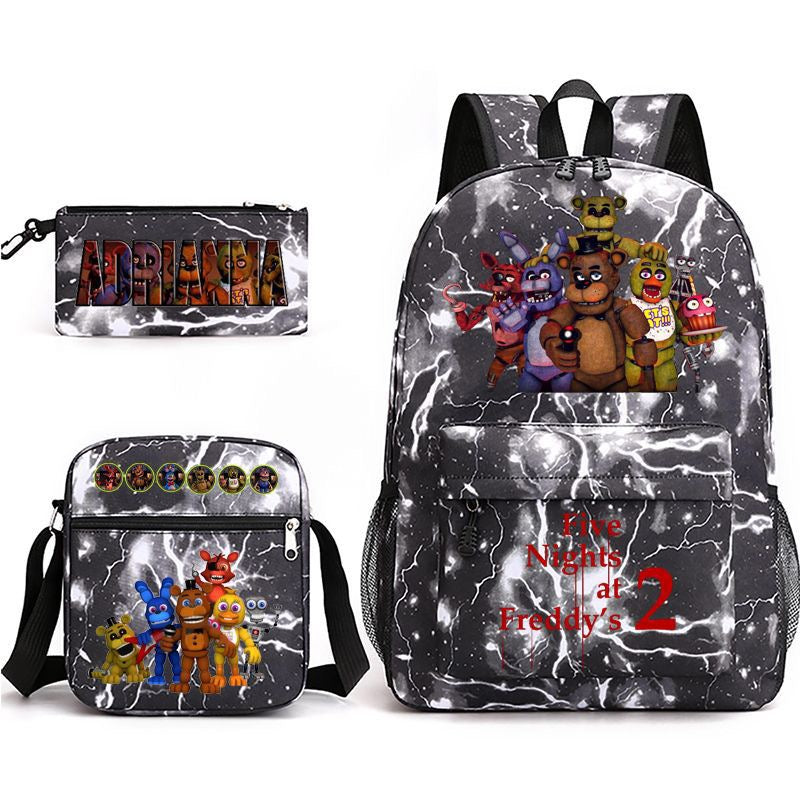 Five Nights At Freddys Schoolbag Backpack Shoulder Bag Pencil Case set for Kids Students