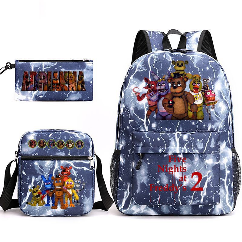 Five Nights At Freddys Schoolbag Backpack Shoulder Bag Pencil Case set for Kids Students