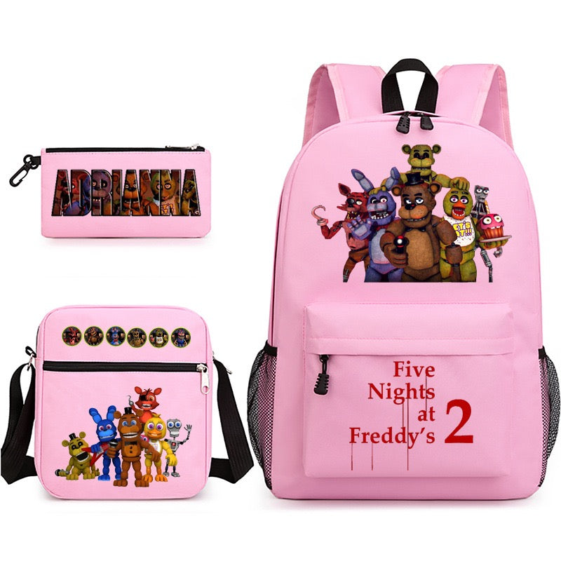 Five Nights At Freddys Schoolbag Backpack Shoulder Bag Pencil Case set for Kids Students