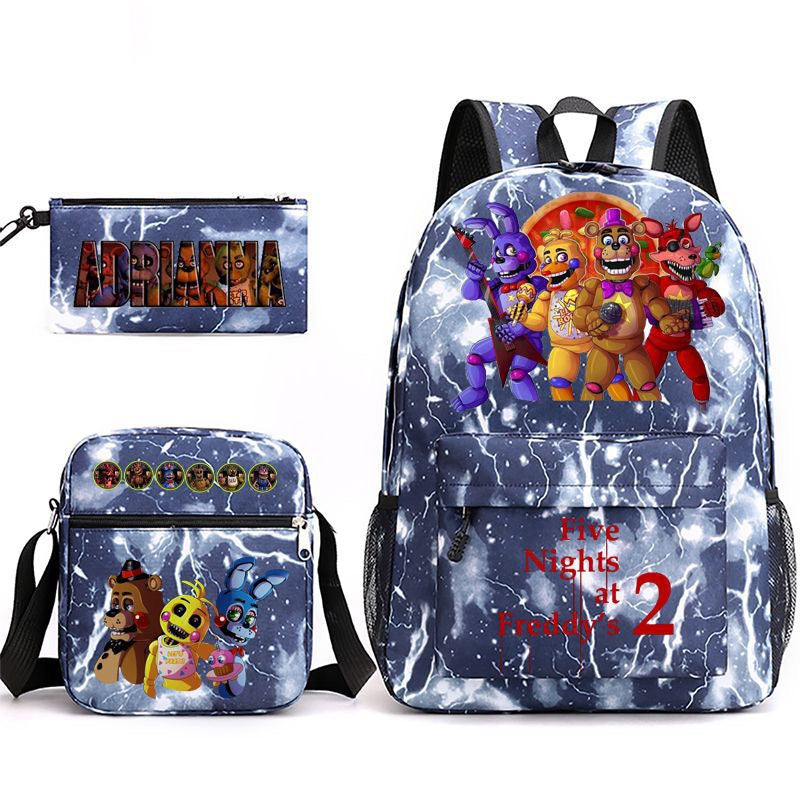 Five Nights At Freddys Schoolbag Backpack Shoulder Bag Pencil Case set for Kids Students