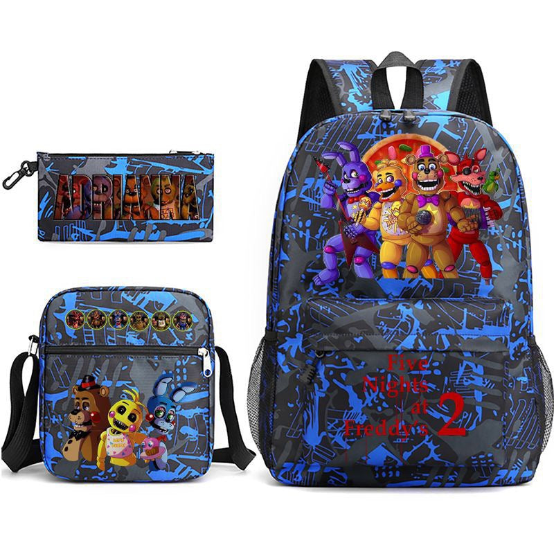 Five Nights At Freddys Schoolbag Backpack Shoulder Bag Pencil Case set for Kids Students