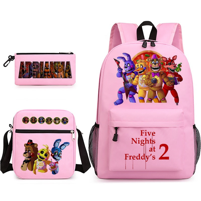 Five Nights At Freddys Schoolbag Backpack Shoulder Bag Pencil Case set for Kids Students