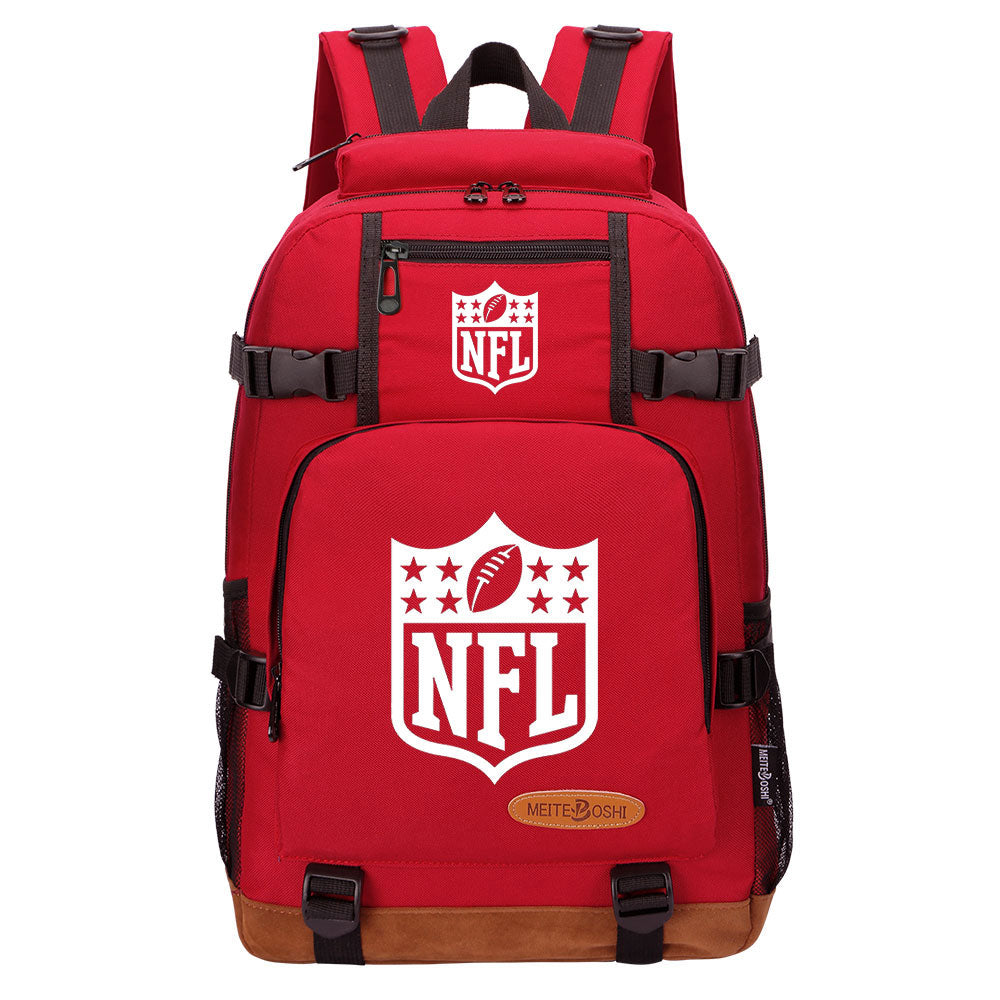 Football Team Rugby Waterproof Backpack School Notebook Travel Bag