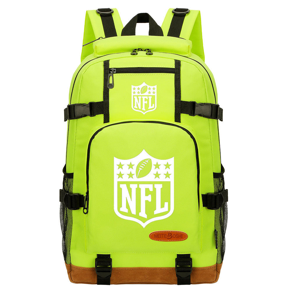 Football Team Rugby Waterproof Backpack School Notebook Travel Bag