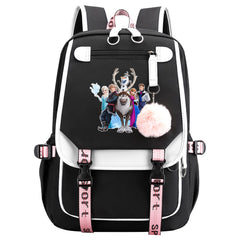 Frozen Elsa Anna Waterproof Backpack School Notebook Travel Bags USB Charging