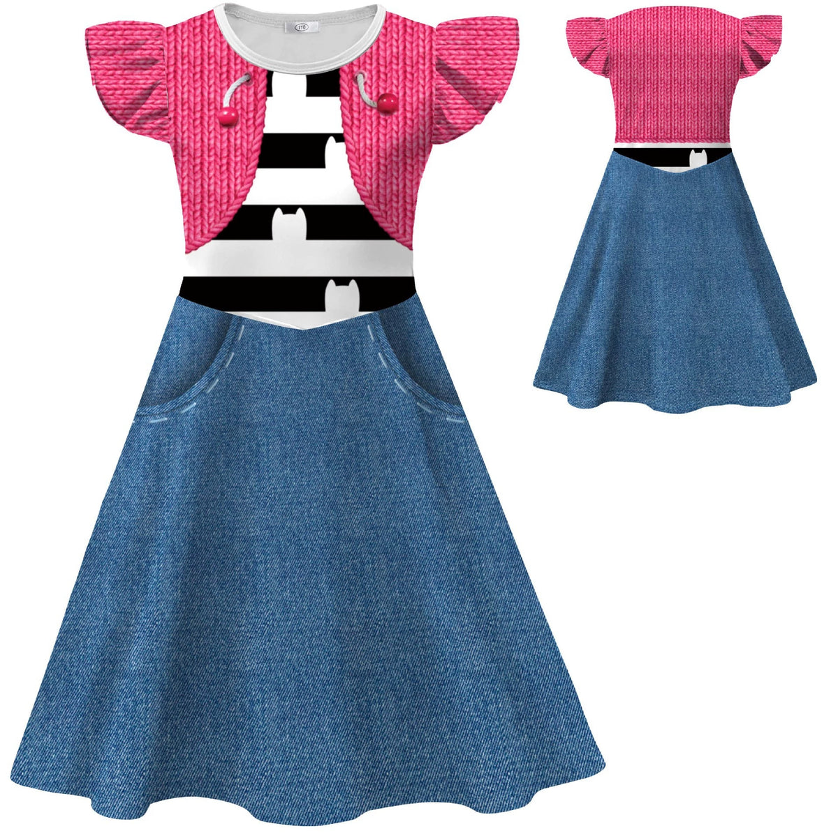 Gabby's Dollhouse Cosplay Costume for Girls Halloween Fancy Dress