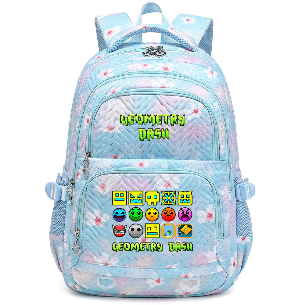 Geometry Dash Proof Backpack Notebook Travel Bags Casual School Bag For School Students