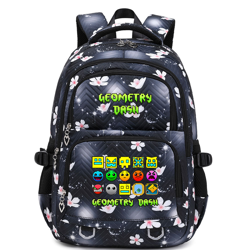 Geometry Dash Proof Backpack Notebook Travel Bags Casual School Bag For School Students