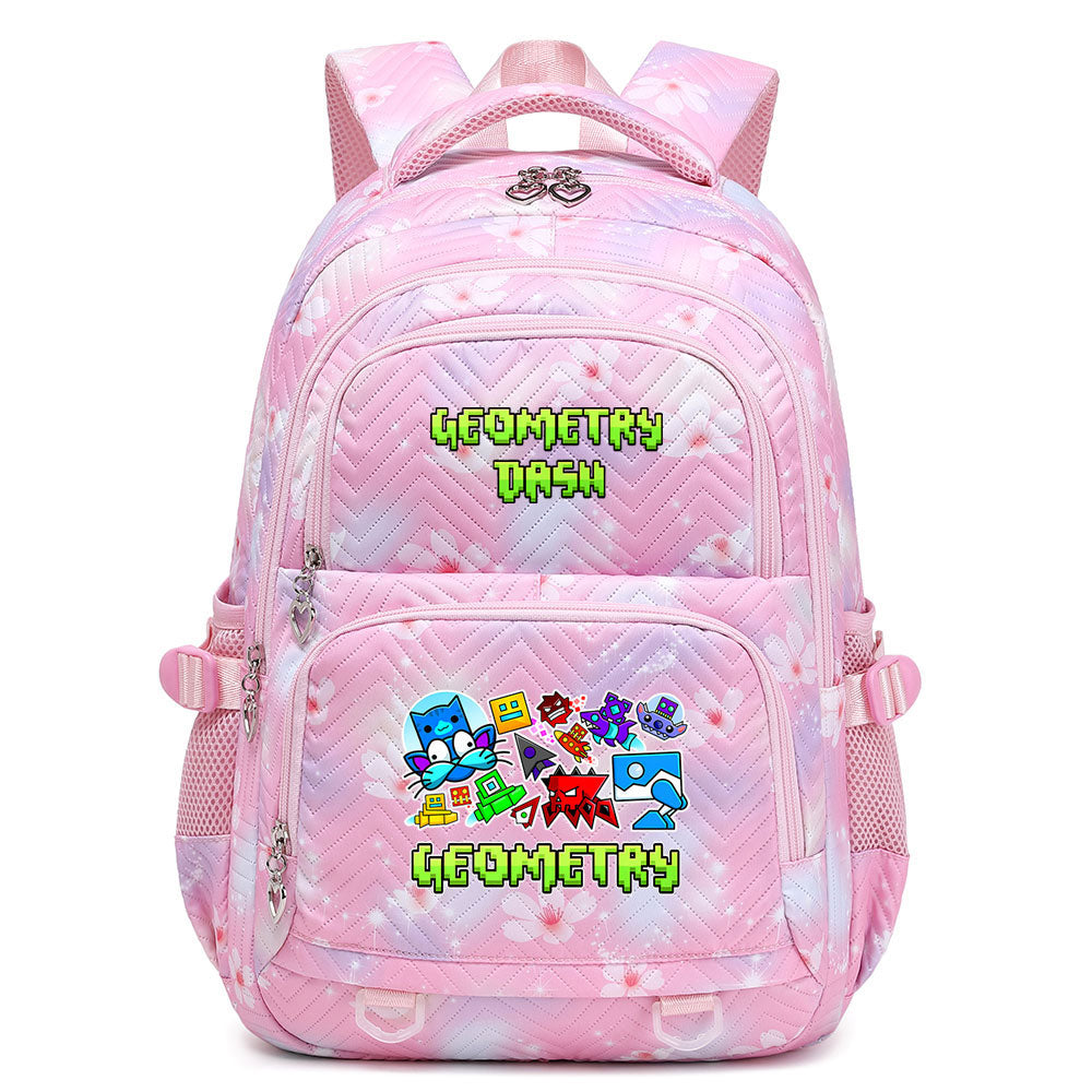 Geometry Dash Proof Backpack Notebook Travel Bags Casual School Bag For School Students