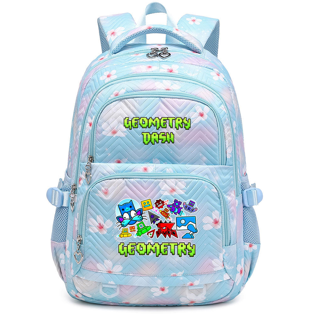Geometry Dash Proof Backpack Notebook Travel Bags Casual School Bag For School Students