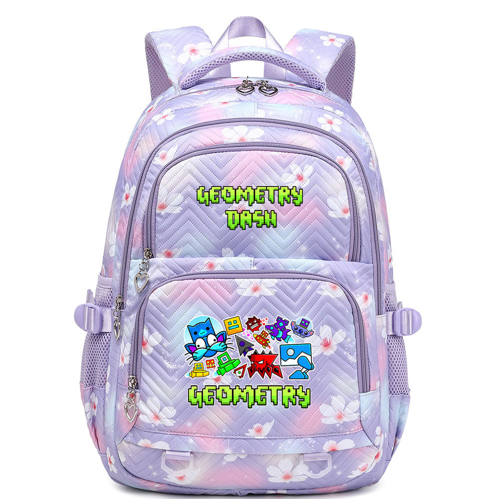 Geometry Dash Proof Backpack Notebook Travel Bags Casual School Bag For School Students