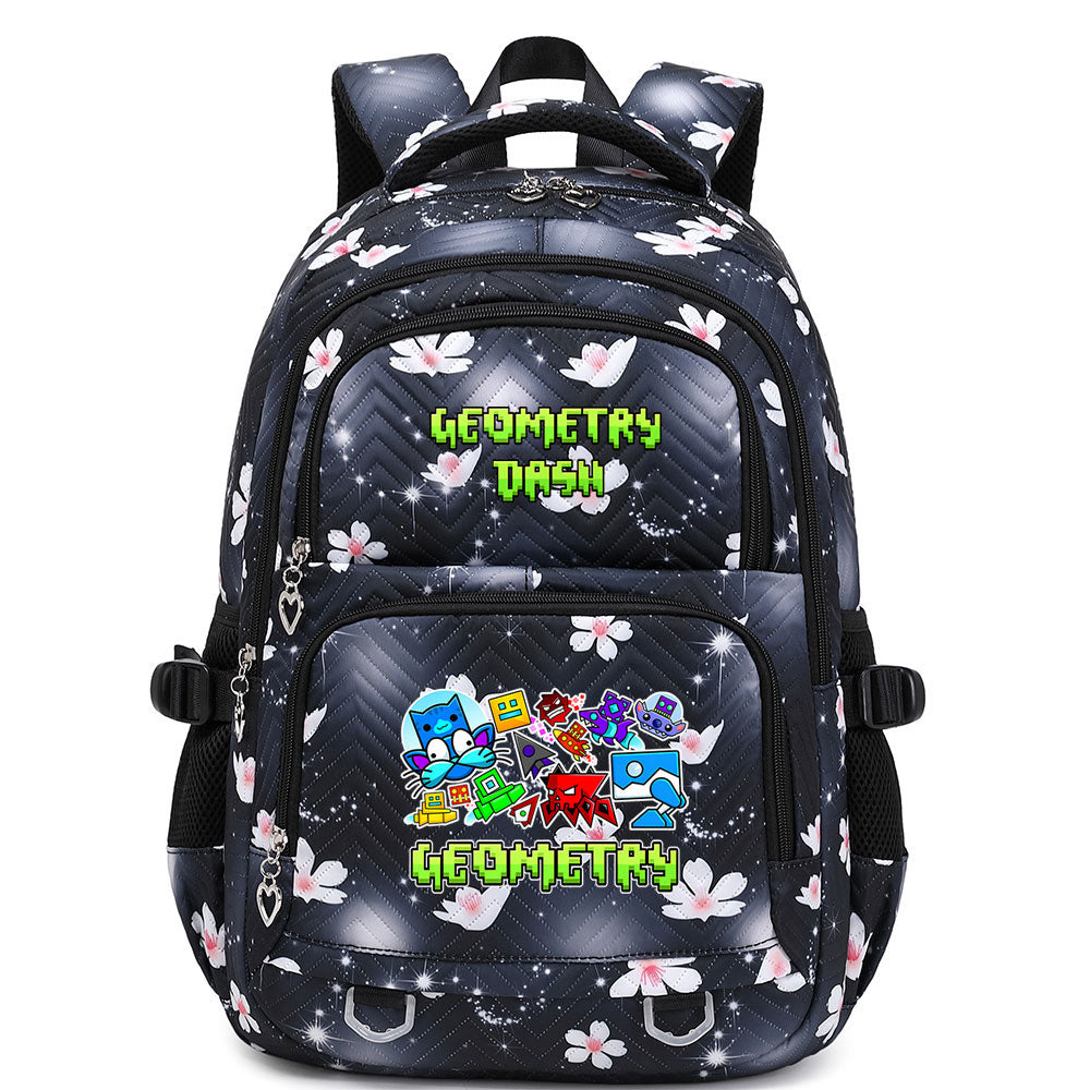 Geometry Dash Proof Backpack Notebook Travel Bags Casual School Bag For School Students