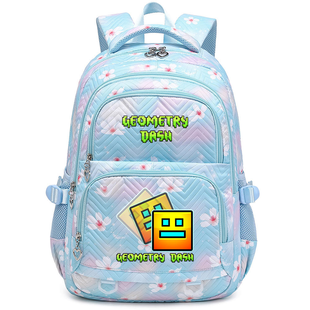 Geometry Dash Proof Backpack Notebook Travel Bags Casual School Bag For School Students
