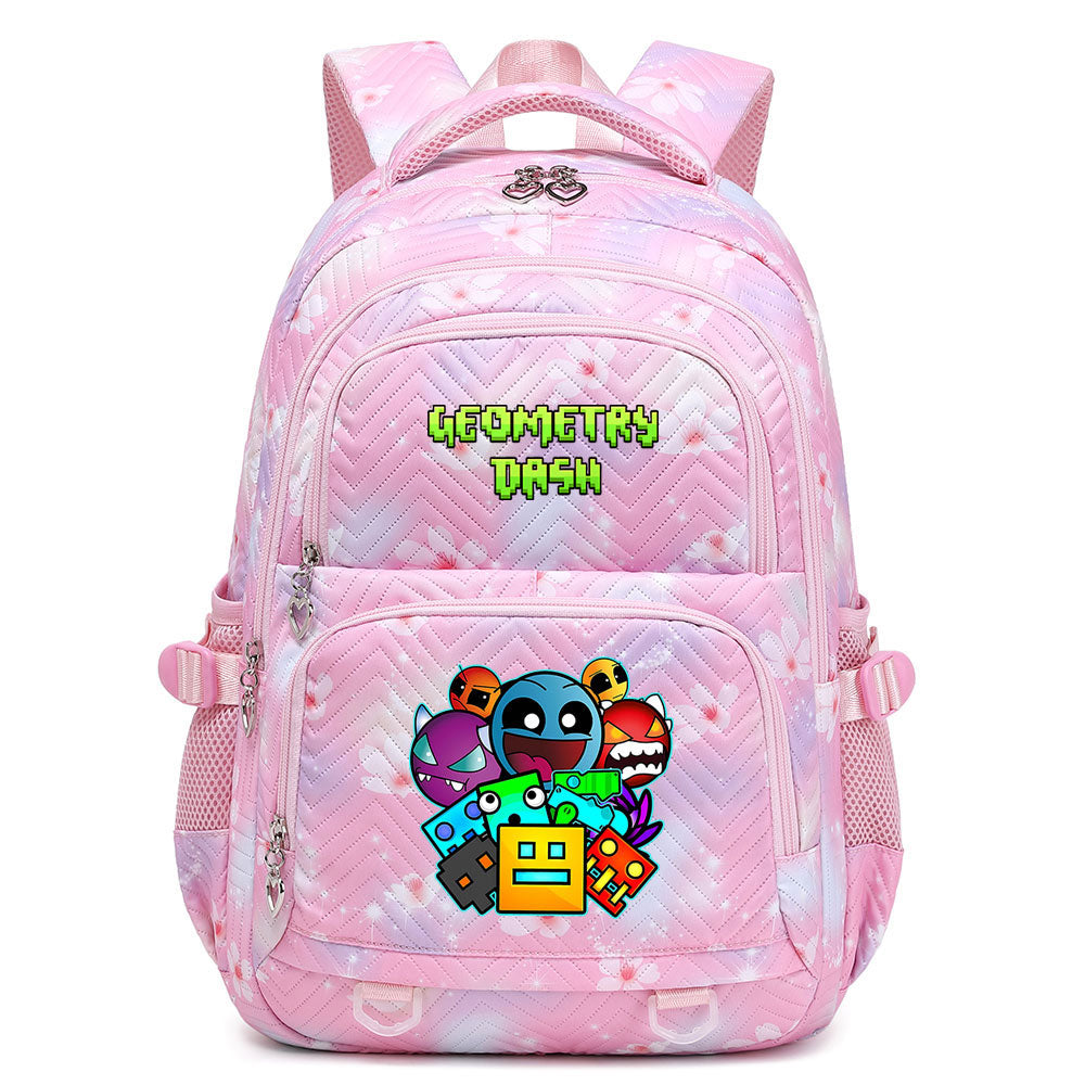 Geometry Dash Proof Backpack Notebook Travel Bags Casual School Bag For School Students