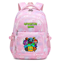 Geometry Dash Proof Backpack Notebook Travel Bags Casual School Bag For School Students