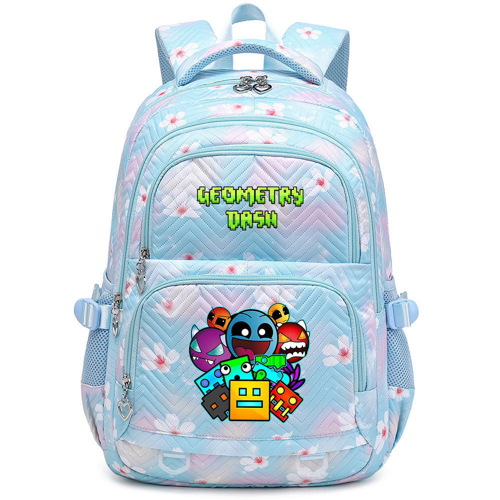 Geometry Dash Proof Backpack Notebook Travel Bags Casual School Bag For School Students