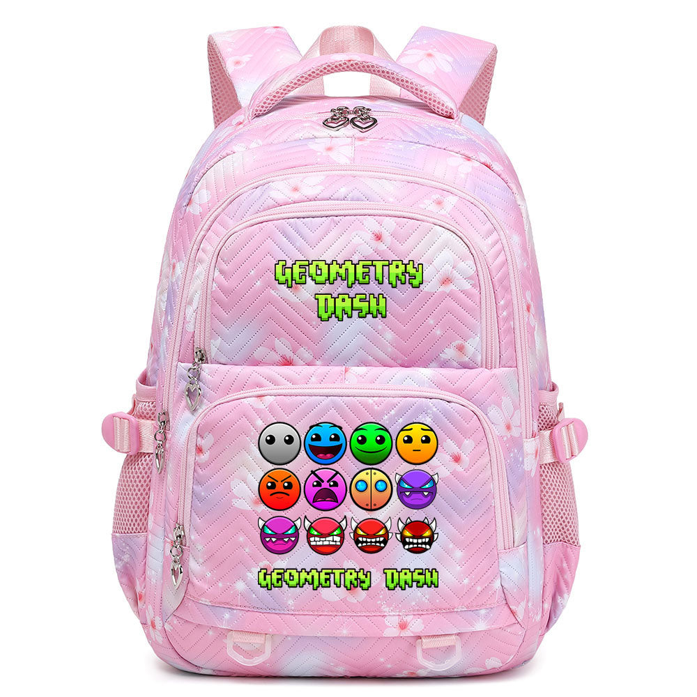 Geometry Dash Proof Backpack Notebook Travel Bags Casual School Bag For School Students