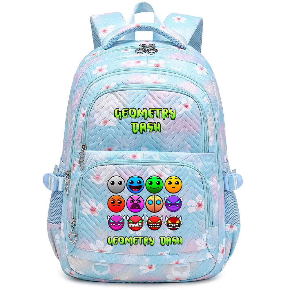 Geometry Dash Proof Backpack Notebook Travel Bags Casual School Bag For School Students