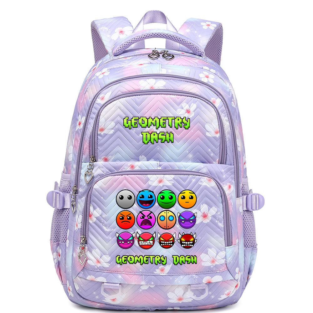 Geometry Dash Proof Backpack Notebook Travel Bags Casual School Bag For School Students