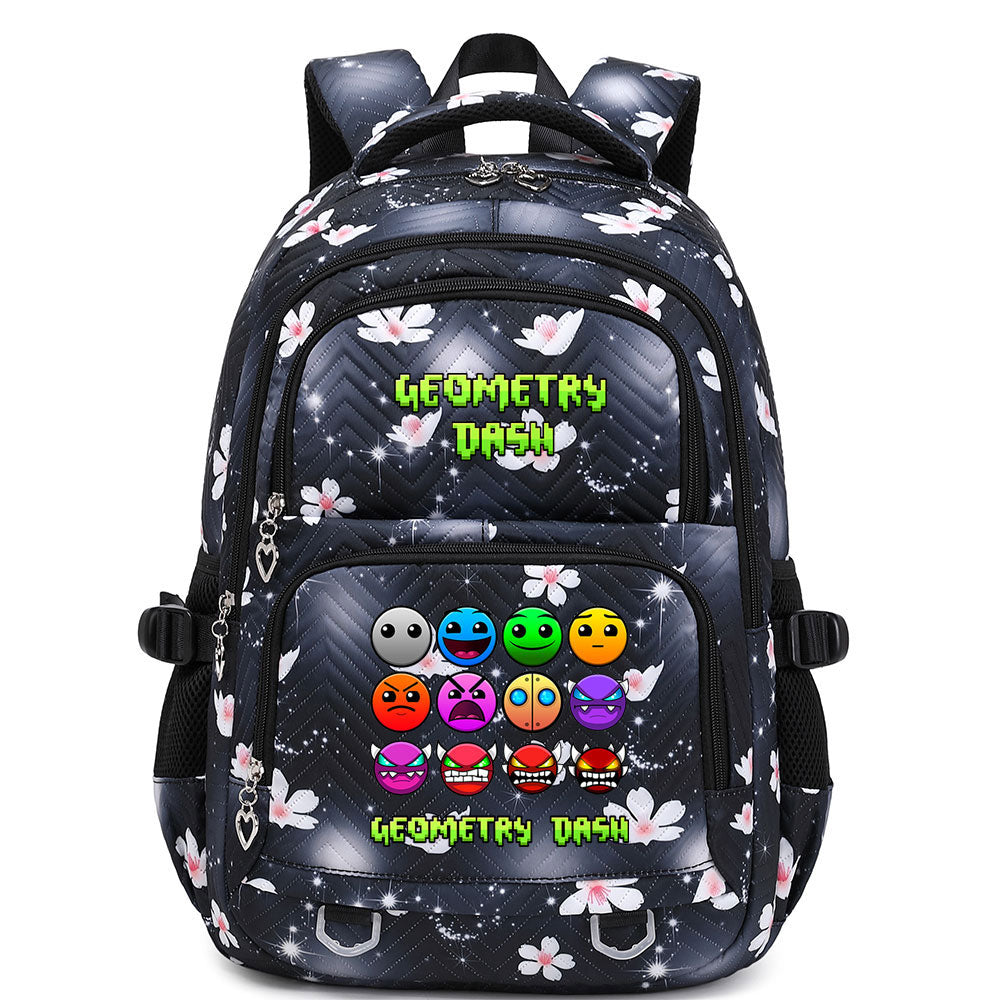 Geometry Dash Proof Backpack Notebook Travel Bags Casual School Bag For School Students