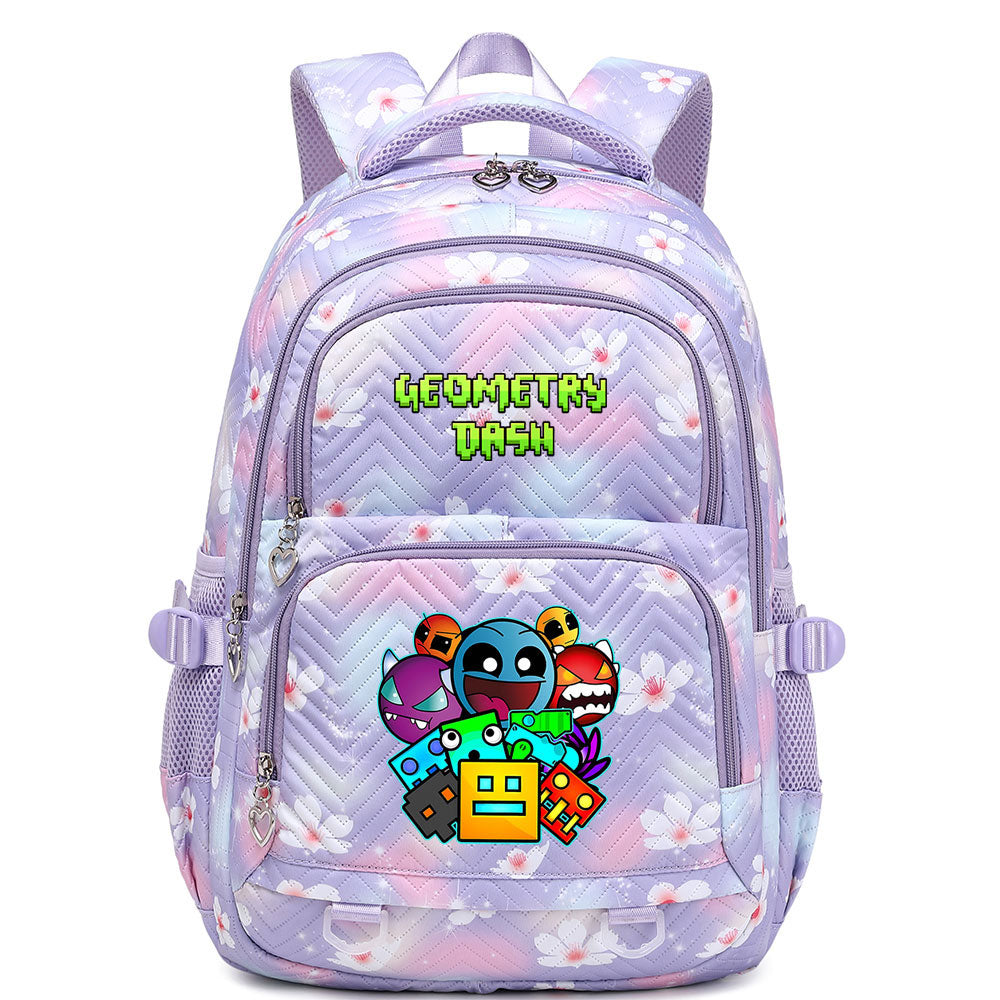 Geometry Dash Proof Backpack Notebook Travel Bags Casual School Bag For School Students