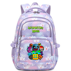 Geometry Dash Proof Backpack Notebook Travel Bags Casual School Bag For School Students
