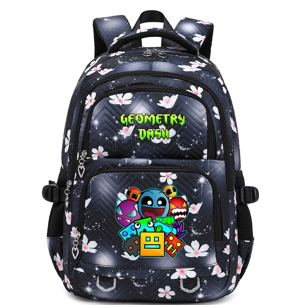 Geometry Dash Proof Backpack Notebook Travel Bags Casual School Bag For School Students