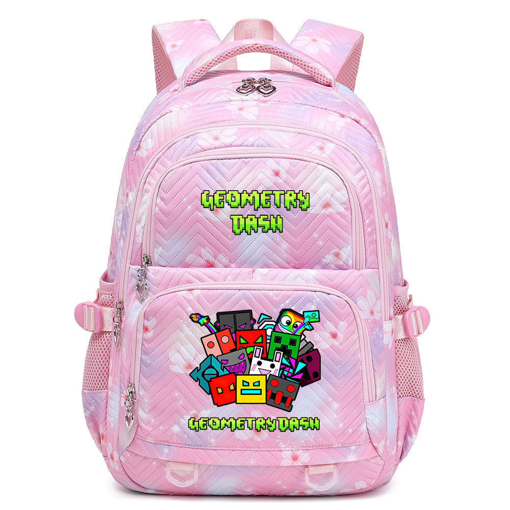 Geometry Dash Proof Backpack Notebook Travel Bags Casual School Bag For School Students