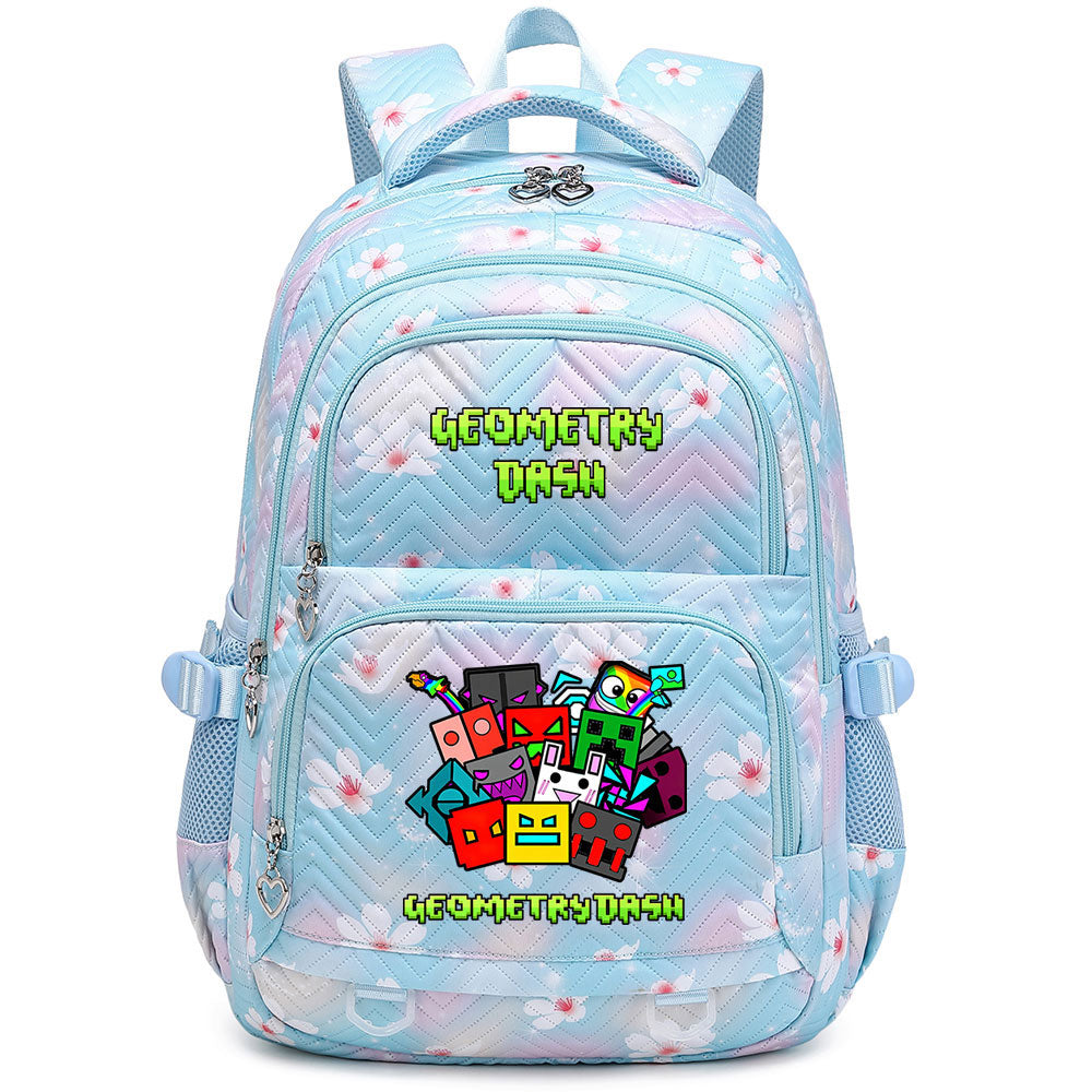 Geometry Dash Proof Backpack Notebook Travel Bags Casual School Bag For School Students