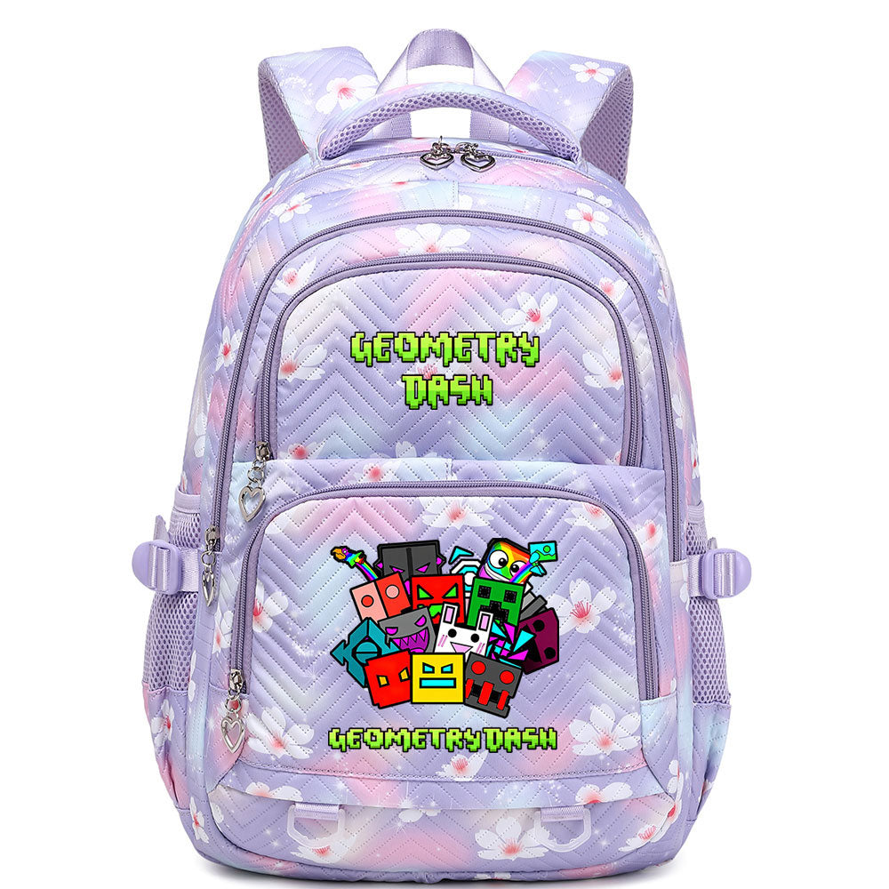 Geometry Dash Proof Backpack Notebook Travel Bags Casual School Bag For School Students