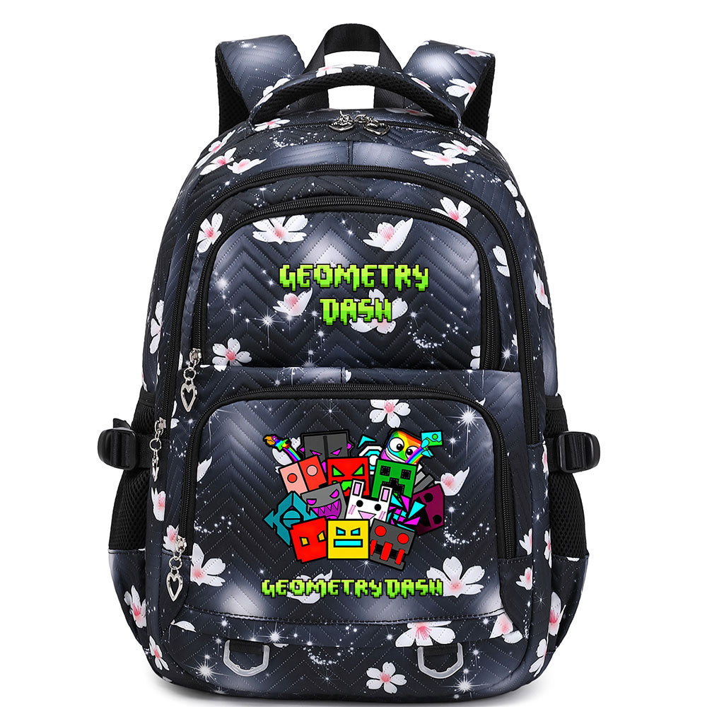 Geometry Dash Proof Backpack Notebook Travel Bags Casual School Bag For School Students