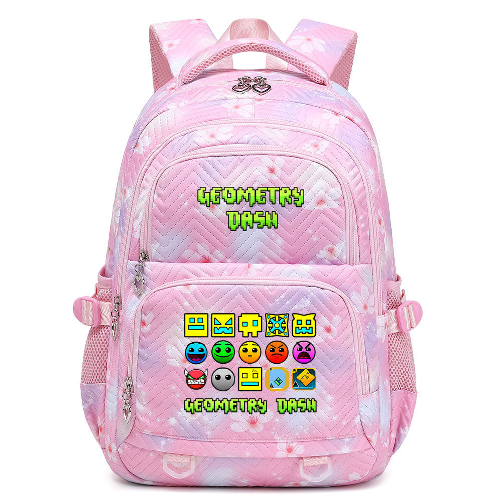 Geometry Dash Proof Backpack Notebook Travel Bags Casual School Bag For School Students