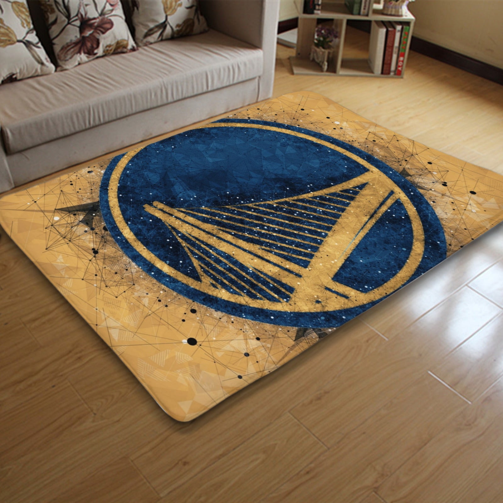 Golden State Basketball Warriors Rugs Bedroom Living Room Bathroom Carpet Mat Rug