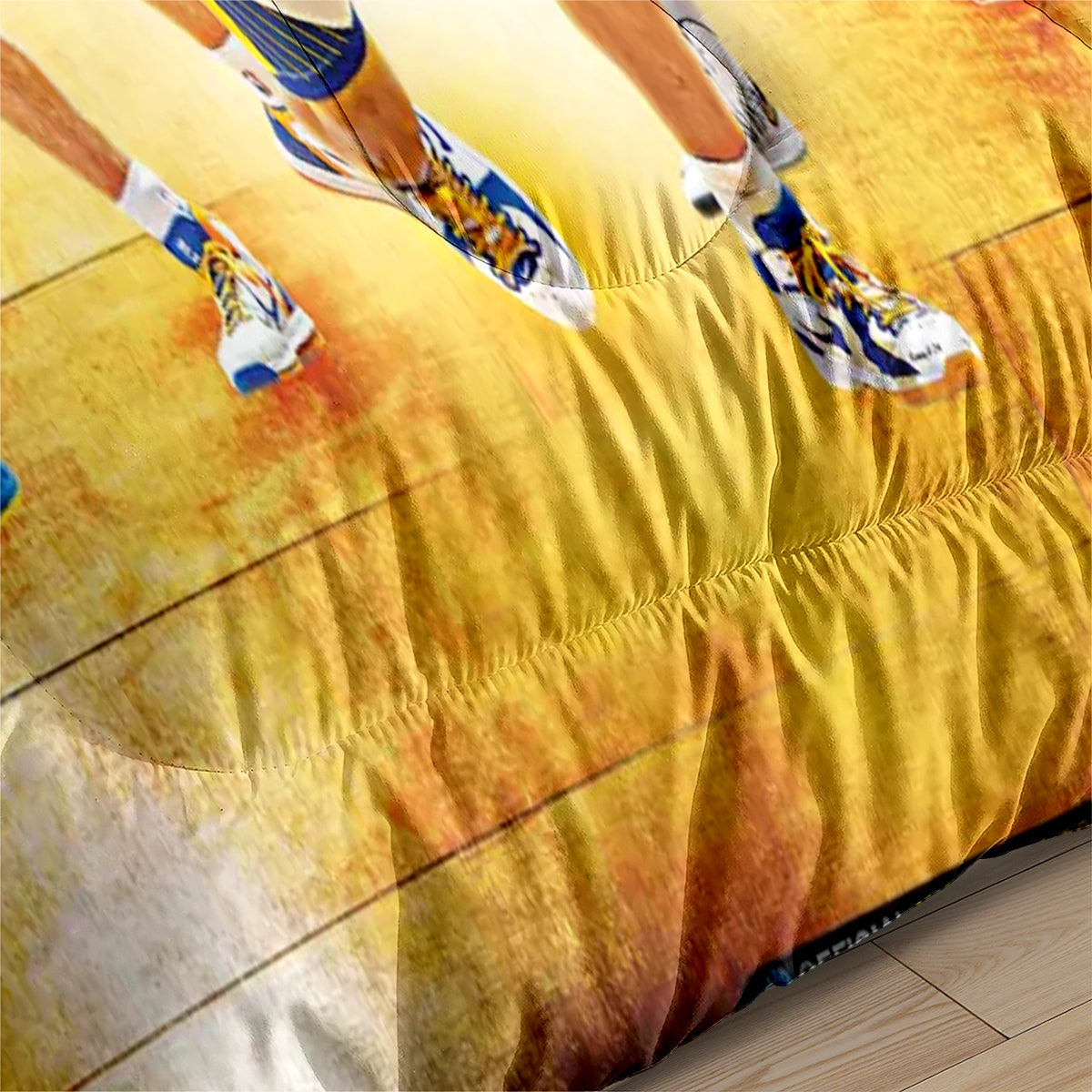 Golden State Basketball Warriors Comforter Pillowcases 3PC Sets Blanket All Season Reversible Quilted Duvet