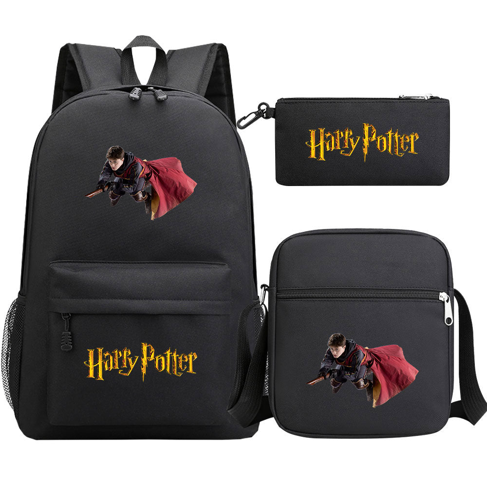 Harry Potter Schoolbag Backpack Shoulder Bag Pencil Bag Set Gift for Kids Students