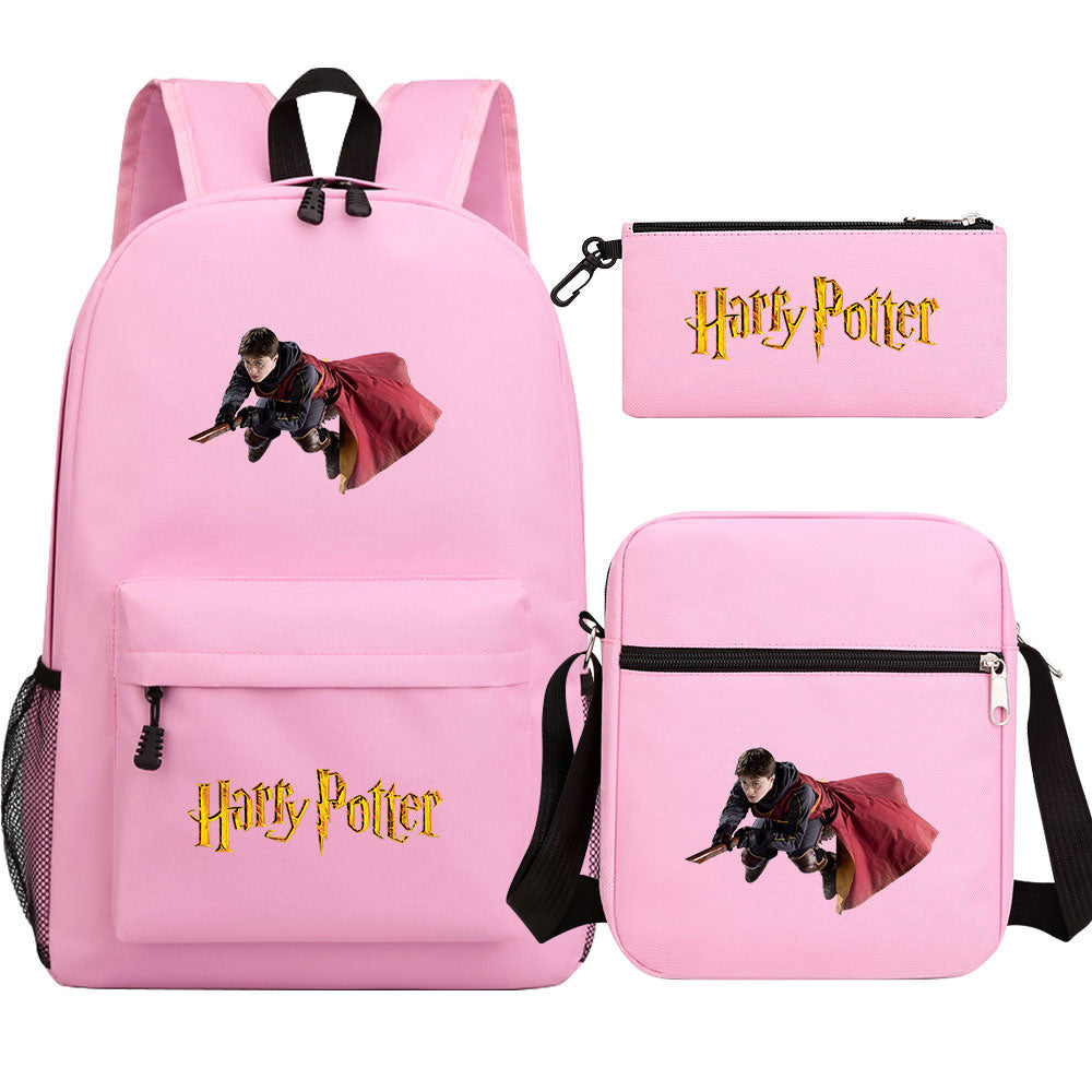 Harry Potter Schoolbag Backpack Shoulder Bag Pencil Bag Set Gift for Kids Students