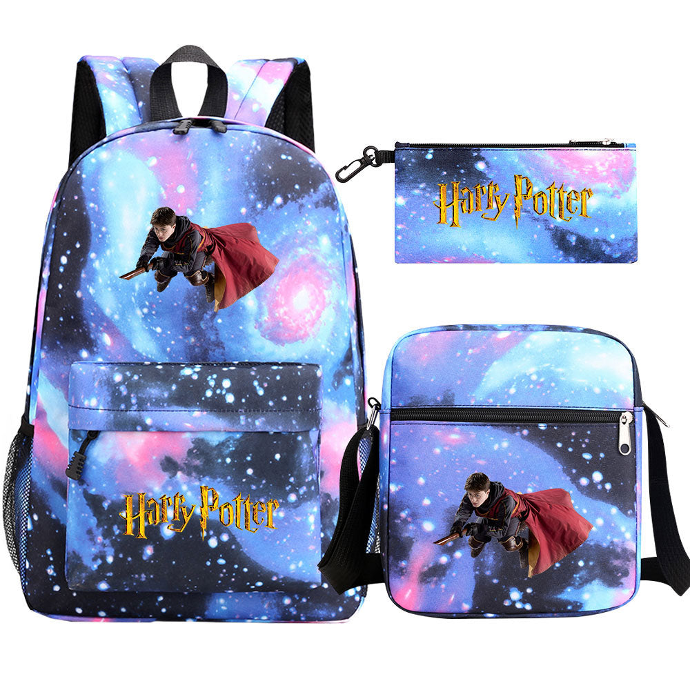 Harry Potter Schoolbag Backpack Shoulder Bag Pencil Bag Set Gift for Kids Students