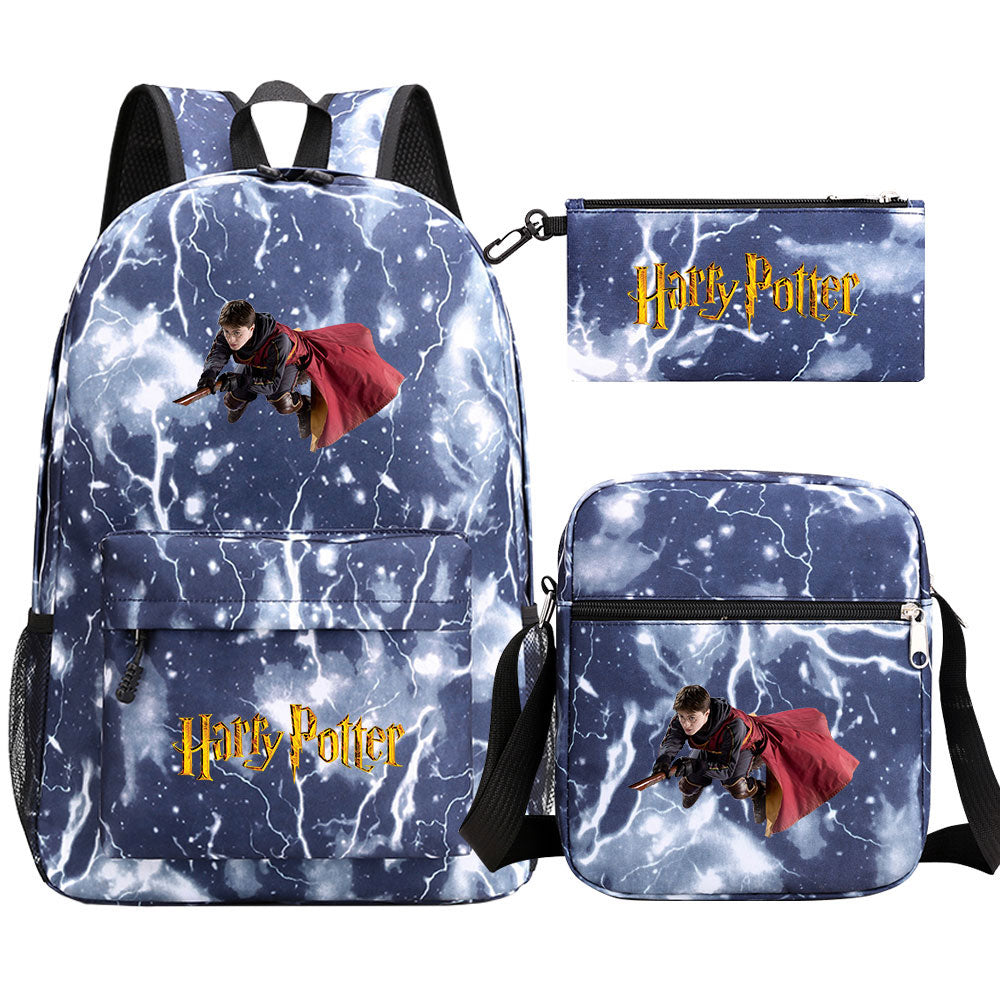 Harry Potter Schoolbag Backpack Shoulder Bag Pencil Bag Set Gift for Kids Students