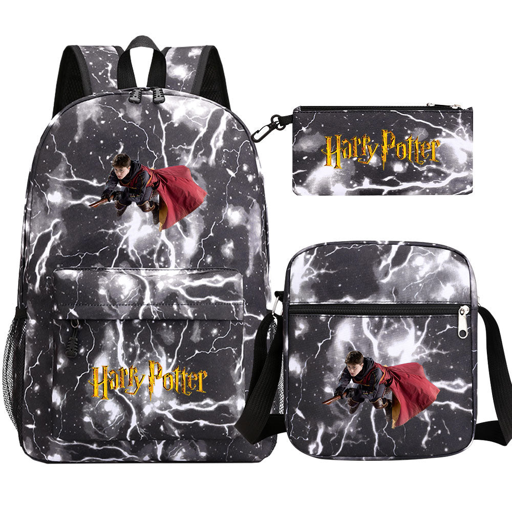 Harry Potter Schoolbag Backpack Shoulder Bag Pencil Bag Set Gift for Kids Students