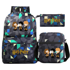 Harry Potter Schoolbag Backpack Shoulder Bag Pencil Bag Set Gift for Kids Students